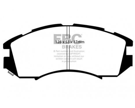 Brake Pad Set, disc brake Greenstuff DP2819 EBC, Image 4