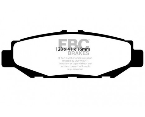 Brake Pad Set, disc brake Greenstuff DP2848 EBC, Image 4