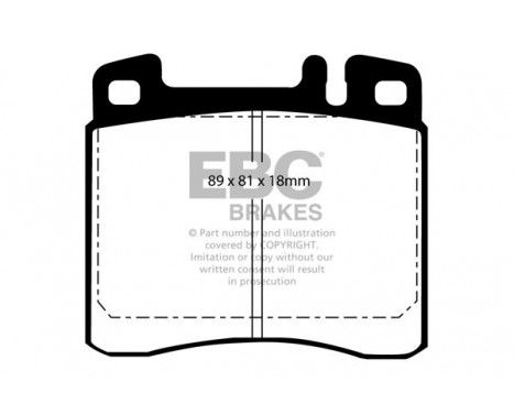 Brake Pad Set, disc brake Greenstuff DP2888 EBC, Image 4