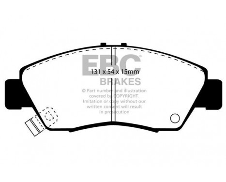 Brake Pad Set, disc brake Greenstuff DP2890 EBC, Image 4