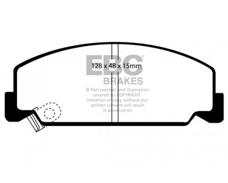 Brake Pad Set, disc brake Greenstuff DP2911 EBC, Image 4