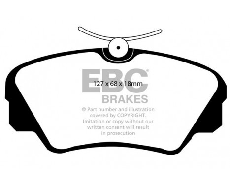 Brake Pad Set, disc brake Greenstuff DP2937 EBC, Image 4