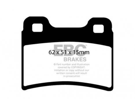 Brake Pad Set, disc brake Greenstuff DP2953 EBC, Image 4