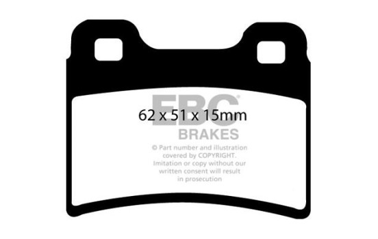 Brake Pad Set, disc brake Greenstuff DP2953 EBC, Image 4