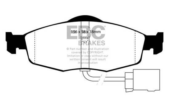Brake Pad Set, disc brake Greenstuff DP2955 EBC, Image 4