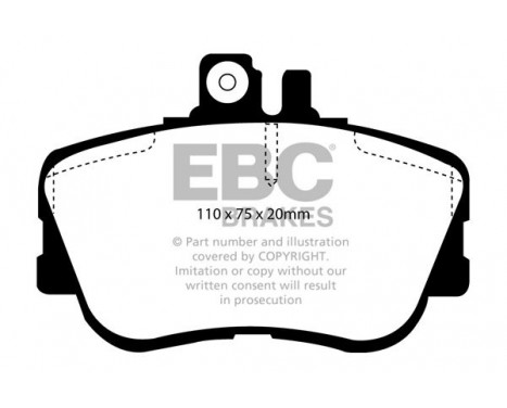 Brake Pad Set, disc brake Greenstuff DP2962 EBC, Image 4