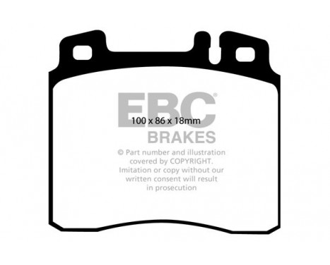 Brake Pad Set, disc brake Greenstuff DP2963 EBC, Image 4
