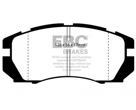 Brake Pad Set, disc brake Greenstuff DP2966 EBC, Image 4