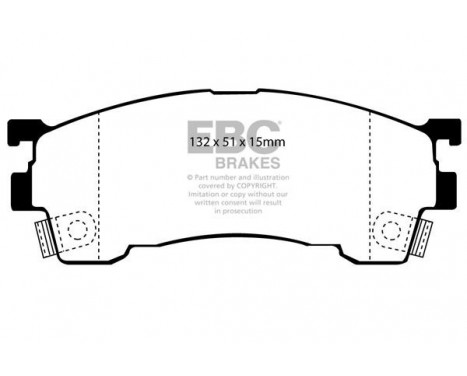 Brake Pad Set, disc brake Greenstuff DP2971 EBC, Image 4