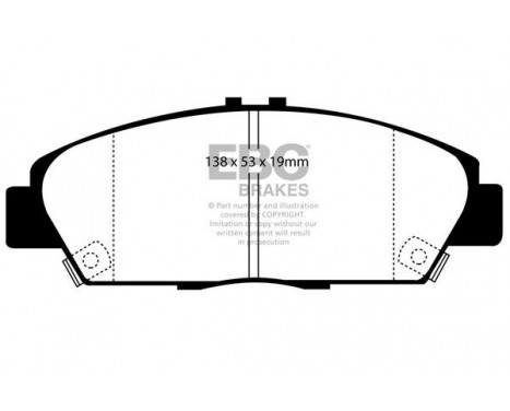 Brake Pad Set, disc brake Greenstuff DP2975 EBC, Image 4