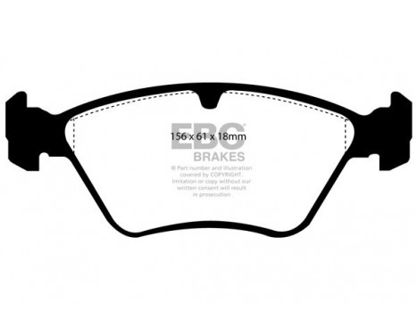 Brake Pad Set, disc brake Greenstuff DP2976 EBC, Image 4