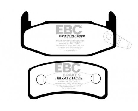 Brake Pad Set, disc brake Greenstuff DP2978 EBC, Image 4