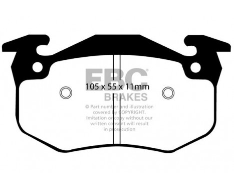 Brake Pad Set, disc brake Greenstuff DP2983 EBC, Image 4