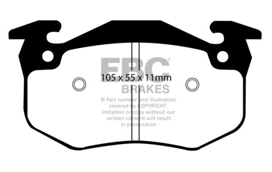 Brake Pad Set, disc brake Greenstuff DP2983 EBC, Image 4