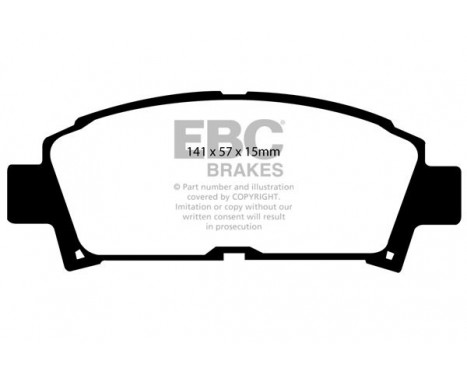 Brake Pad Set, disc brake Greenstuff DP2995 EBC, Image 4