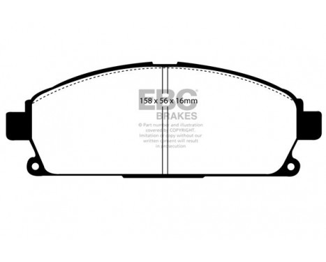Brake Pad Set, disc brake Greenstuff DP61247 EBC, Image 4