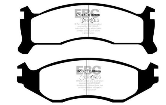 Brake Pad Set, disc brake Greenstuff DP61249 EBC, Image 4