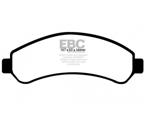 Brake Pad Set, disc brake Greenstuff DP61256 EBC, Image 4