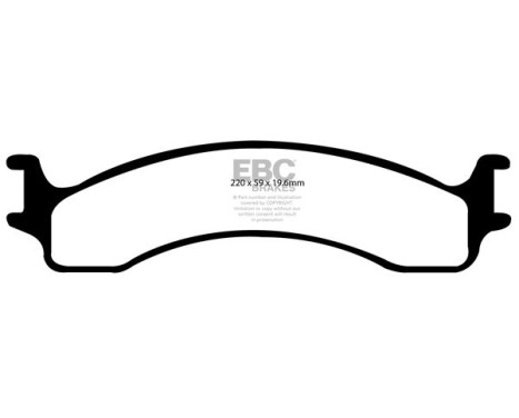 Brake Pad Set, disc brake Greenstuff DP61307 EBC, Image 4