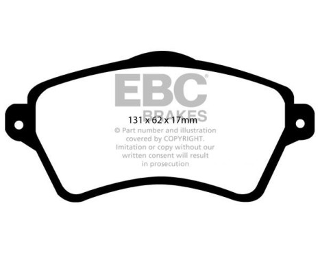 Brake Pad Set, disc brake Greenstuff DP61352 EBC, Image 4