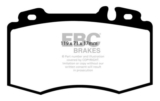 Brake Pad Set, disc brake Greenstuff DP61363 EBC, Image 4