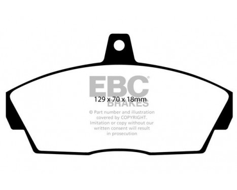 Brake Pad Set, disc brake Greenstuff DP61415 EBC, Image 4