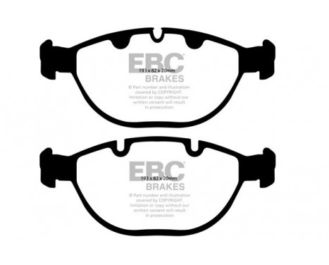 Brake Pad Set, disc brake Greenstuff DP61472 EBC, Image 4