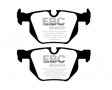 Brake Pad Set, disc brake Greenstuff DP61588 EBC, Image 4