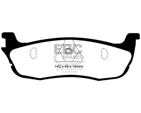 Brake Pad Set, disc brake Greenstuff DP61601 EBC, Image 4