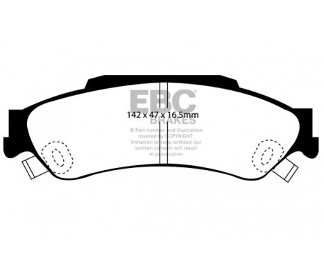 Brake Pad Set, disc brake Greenstuff DP61602 EBC, Image 4
