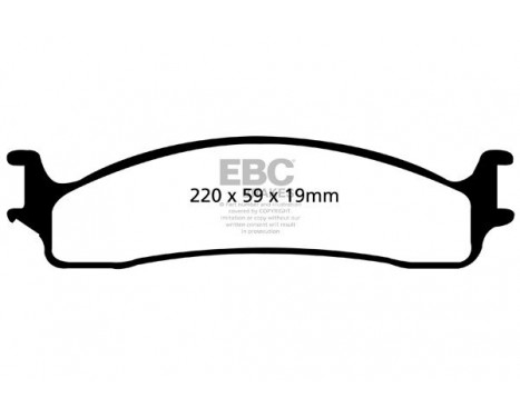Brake Pad Set, disc brake Greenstuff DP61650 EBC, Image 4