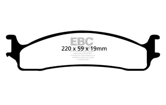 Brake Pad Set, disc brake Greenstuff DP61650 EBC, Image 4
