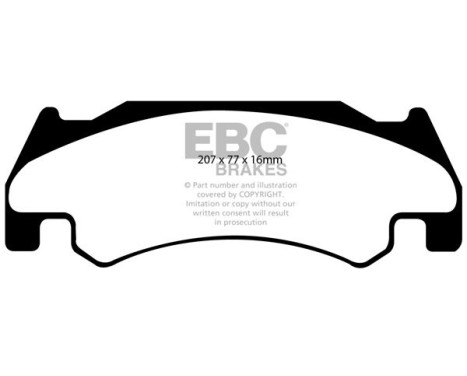 Brake Pad Set, disc brake Greenstuff DP61739 EBC, Image 4