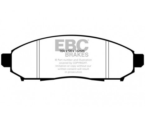 Brake Pad Set, disc brake Greenstuff DP61747 EBC, Image 4