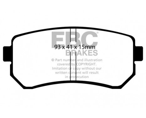 Brake Pad Set, disc brake Greenstuff DP61769 EBC, Image 4