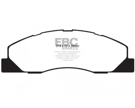 Brake Pad Set, disc brake Greenstuff DP61847 EBC, Image 4