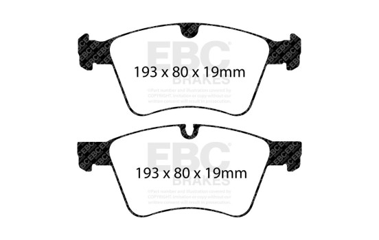Brake Pad Set, disc brake Greenstuff DP61860 EBC, Image 6