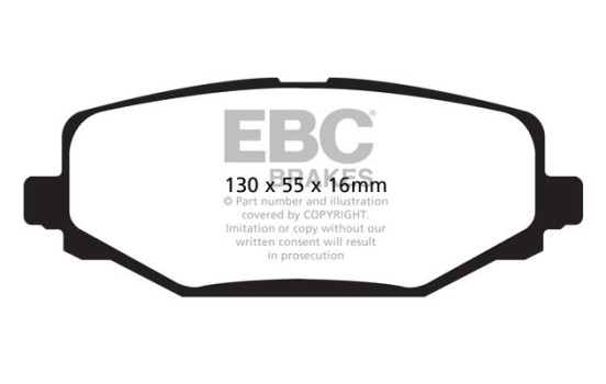 Brake Pad Set, disc brake Greenstuff DP61889 EBC, Image 4