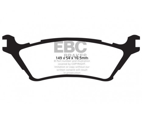 Brake Pad Set, disc brake Greenstuff DP61891 EBC, Image 4