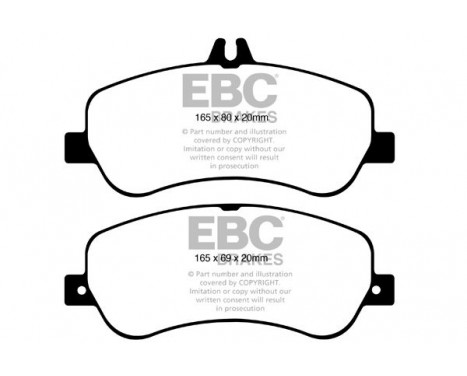 Brake Pad Set, disc brake Greenstuff DP62011 EBC, Image 4