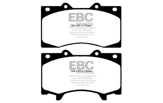 Brake Pad Set, disc brake Greenstuff DP62125 EBC, Image 4