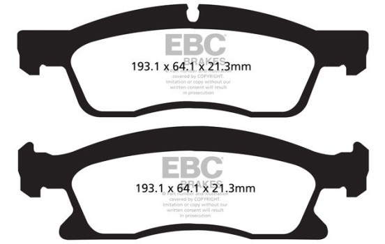 Brake Pad Set, disc brake Greenstuff DP62136 EBC, Image 4