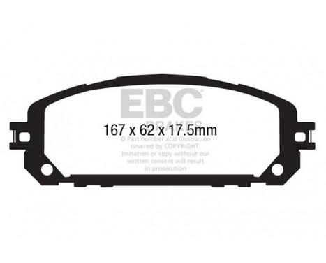 Brake Pad Set, disc brake Greenstuff DP63030 EBC, Image 4