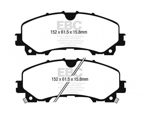 Brake Pad Set, disc brake Greenstuff DP63036 EBC, Image 4