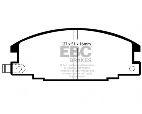 Brake Pad Set, disc brake Greenstuff DP6746 EBC, Image 4