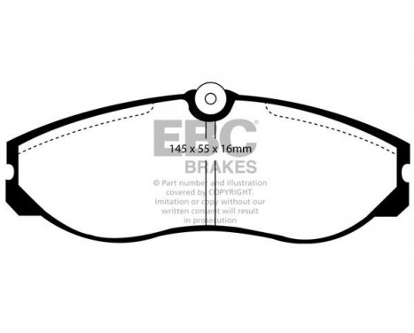 Brake Pad Set, disc brake Greenstuff DP6947 EBC, Image 4