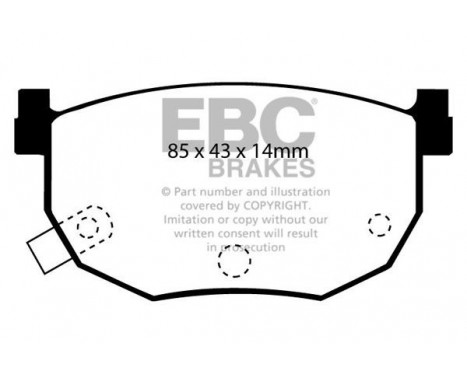 Brake Pad Set, disc brake Greenstuff, Image 4