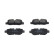 Brake pad set, disc brake KBP-10012 Kavo parts