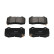 Brake pad set, disc brake KBP-10062 Kavo parts