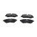 Brake pad set, disc brake KBP-10064 Kavo parts